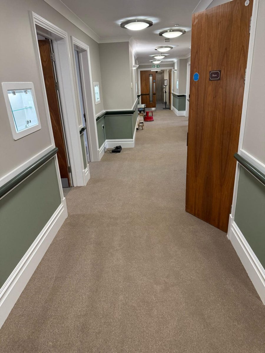 Clean corridor in a commercial property