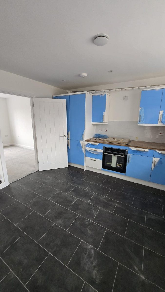 Kitchen in a newly built property